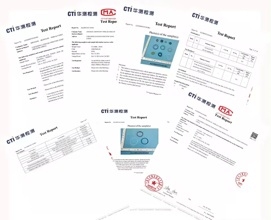 Electric wire verification certificate Electric wire verification certificate