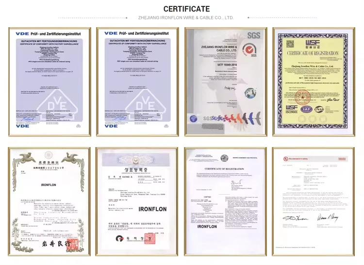 NH cable certificate NH cable certificate